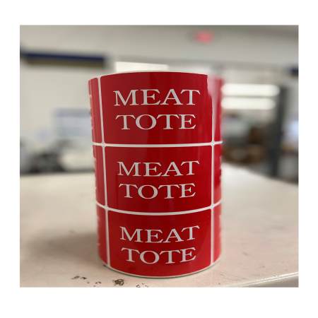 Meat Tote Merchandising Labels